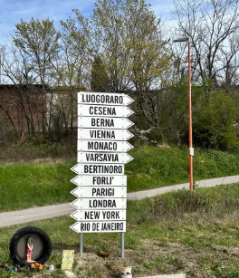 Cartello LuogoRaro Cesena Romagna